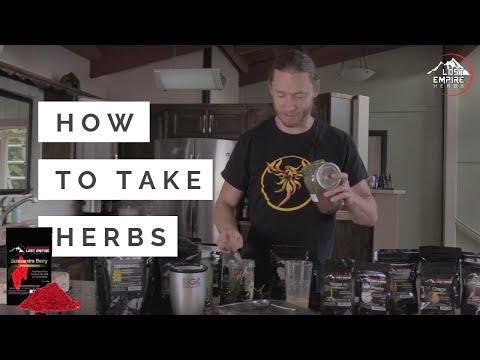 How To Take Herbs