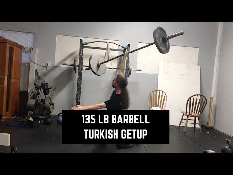 135 lb Barbell Turkish Getup (Personal Best)