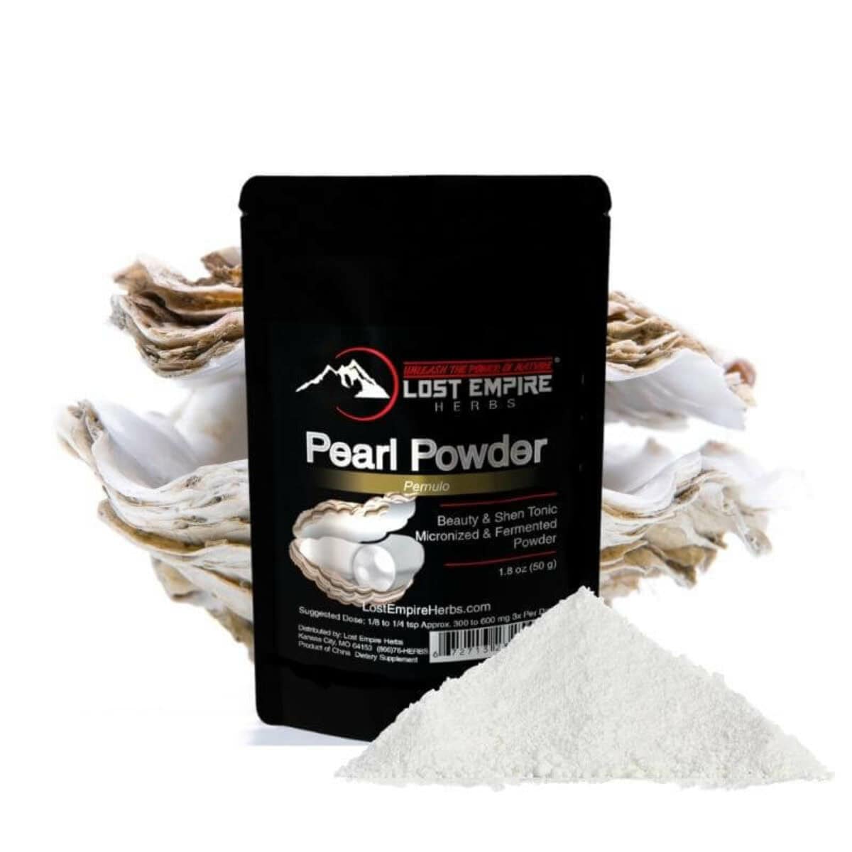 Pearl Powder - Hydrolyzed, Fresh Water Pearls - Lost Empire Herbs