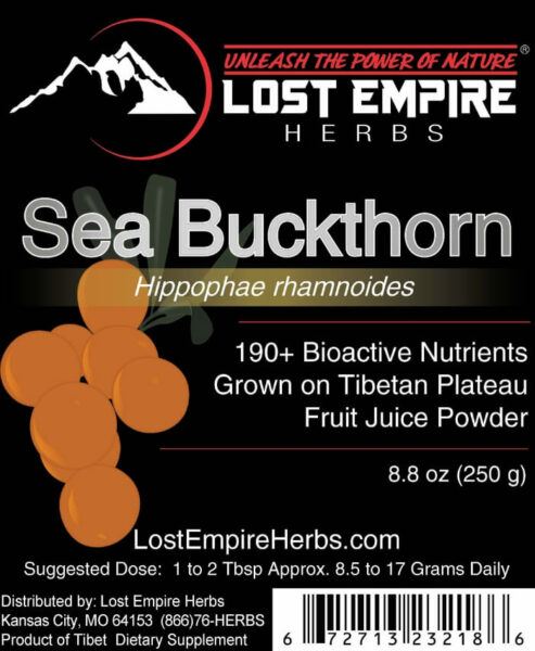 Sea Buckthorn Label