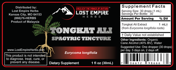 Tongkat Ali Spagyric Tincture | Lost Empire Herbs