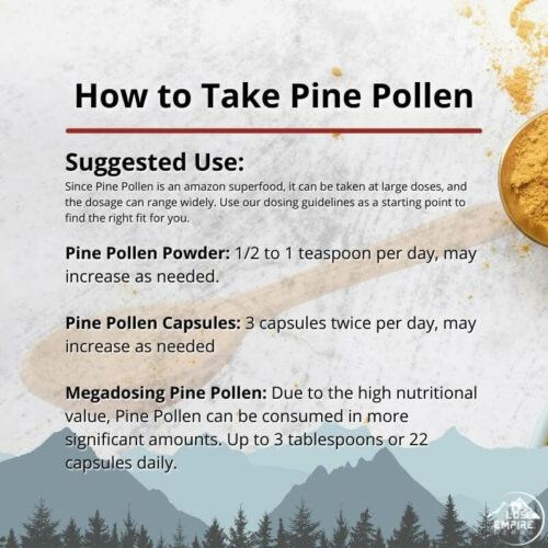 Pine Pollen Dosage _ Lost Empire Herbs