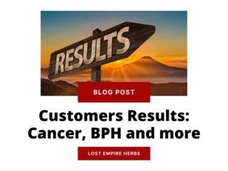 Customers Results with Prostate Cancer, BPH and More