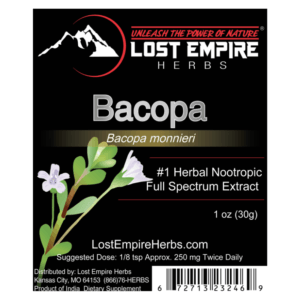 Bacopa Powder Label