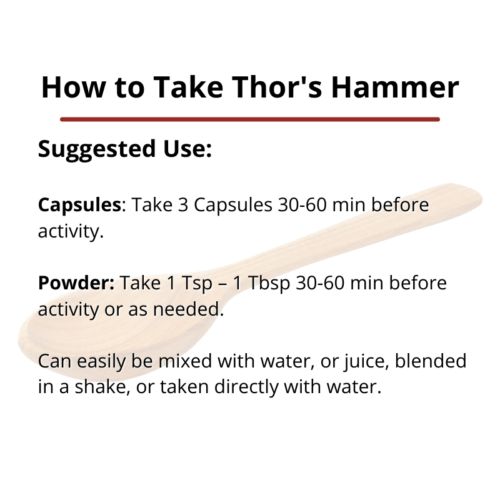 Thor's Hammer Dosage _ Lost Empire Herbs