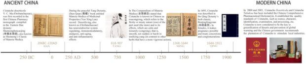 Cistanche Timeline of Historical Use