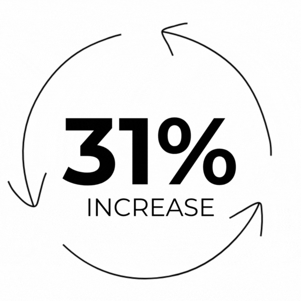 31% Increase badge