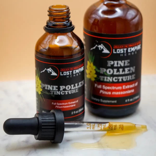 Pine Pollen Tincture with dropper | Lost Empire Herbs