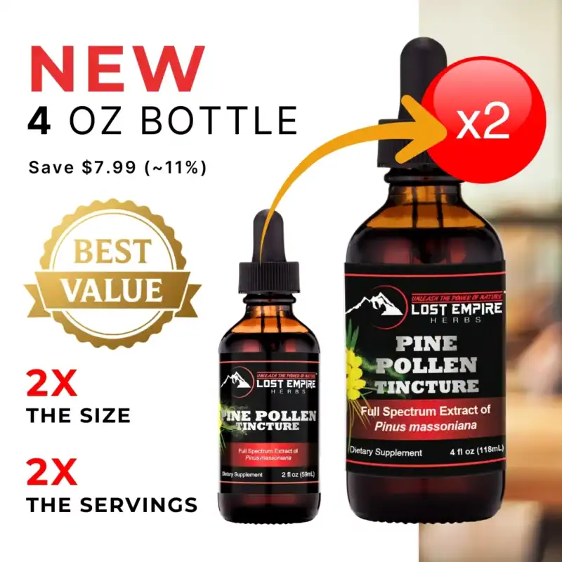 High-quality pine pollen extract for natural health support.