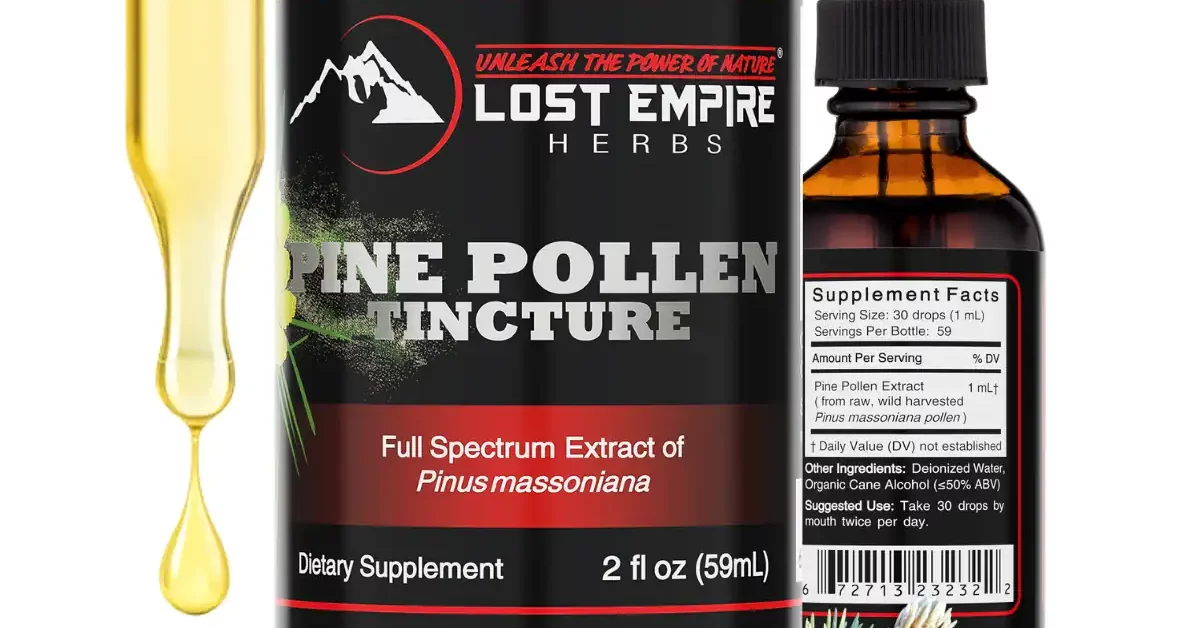 Pine Pollen Tincture | Superior Absorption Liquid Extract for ...